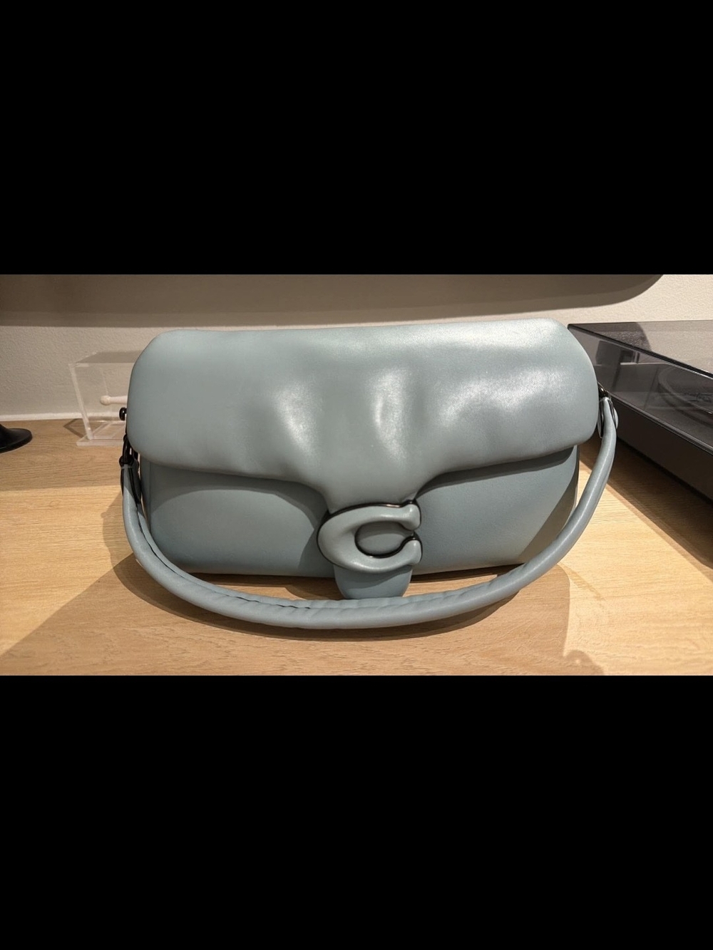 Coach Soft Curve Shoulder Bag in Powder Blue